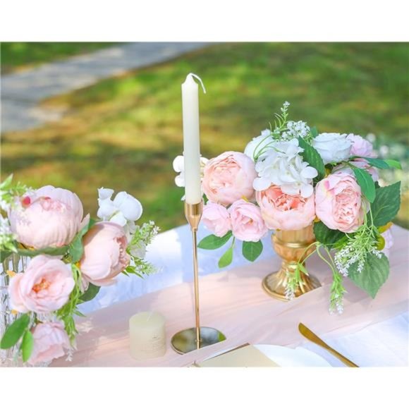 Wedding Artificial Flowers Box Set for DIY Wedding Bridal Bouquets Fake Peony - Picture 3 of 7